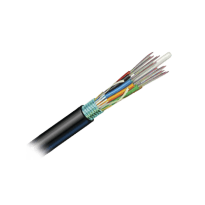 Cable de Fibra Óptica 6 Hilos, OSP (Planta Externa), Armada, Gel, HDPE (Polietileno de Alta Densidad), Multimodo OM3 50/125 Optimizada, 1 Metro (3.28 Pies)