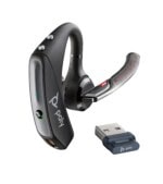 Poly Voyager 5200 UC, Bluetooth para moviles y computadoras, incluye estuche de carga y adaptador Bluetooth ACCPTS1810_full