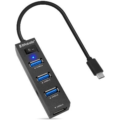 Docking 4 EN 1: USB V3.0 Tipo C a 4 Puertos USB V3.0, con Switch 6001189 BROBOTIX