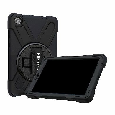 FUNDA PROTECTOR C/CORREA, USO RUDO, GIRO 360°, PARA LENOVO TAB M8, TB300FU (2023), TB301XU (2024), 8 PULGADAS, CON MICA, BROBOTIX 6005187
