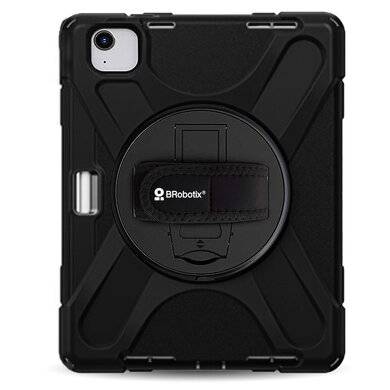 FUNDA PROTECTOR C/CORREA, USO RUDO, GIRO 360°, PARA IPAD AIR 11 PULGADAS (M3) 2025, C/MICA, 406023, BROBOTIX