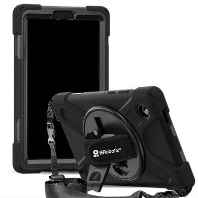 FUNDA PROTECTOR C/CORREA, USO RUDO, GIRO 360º , P/SAMSUNG GALAXY A11 8.7 PULGADAS,  C/MICA,  X130/X133, BROBOTIX, 406924