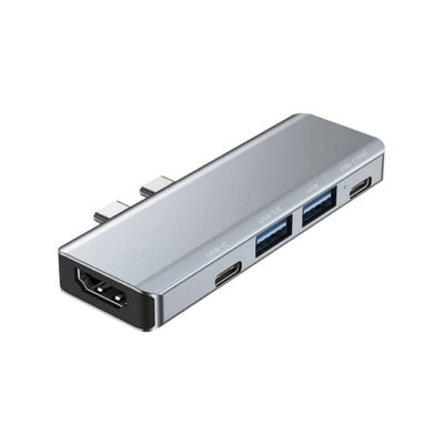 DockStation 5 EN 1 UBP UB52 Hub Adaptador Urban Balance con 5 entradas. Entradas HDMI, USB A y tipo C. Carga máxima PD de 100W. Especial para MACBOOK / APP