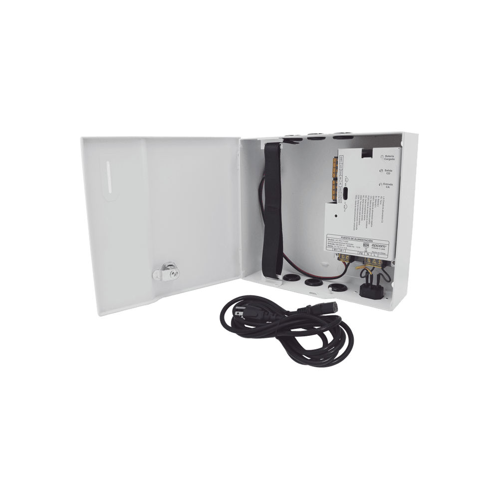 ACPST1205-AD-3-l Fuente de Poder / 1 Salida 11-15 Vcc / 5 A / Temporizador Integrado / Con Capacidad de Batería de Respaldo / Requiere Batería / Aplicaciones en sistemas de control de Acceso AC-PS-T12-05 4