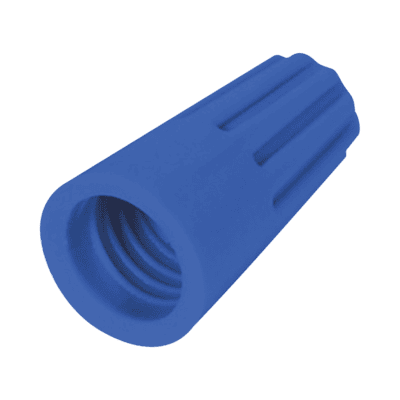 Capuchón roscable / 14 AWG / Azúl / Paquete de 25 piezas.