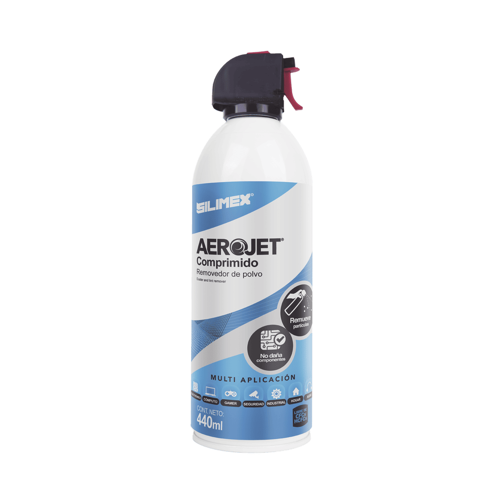 AEROJET440-l Removedor de polvo y residuos (aire comprimido) para limpieza de equipos electrónicos, 440 ml AEROJET-440 1