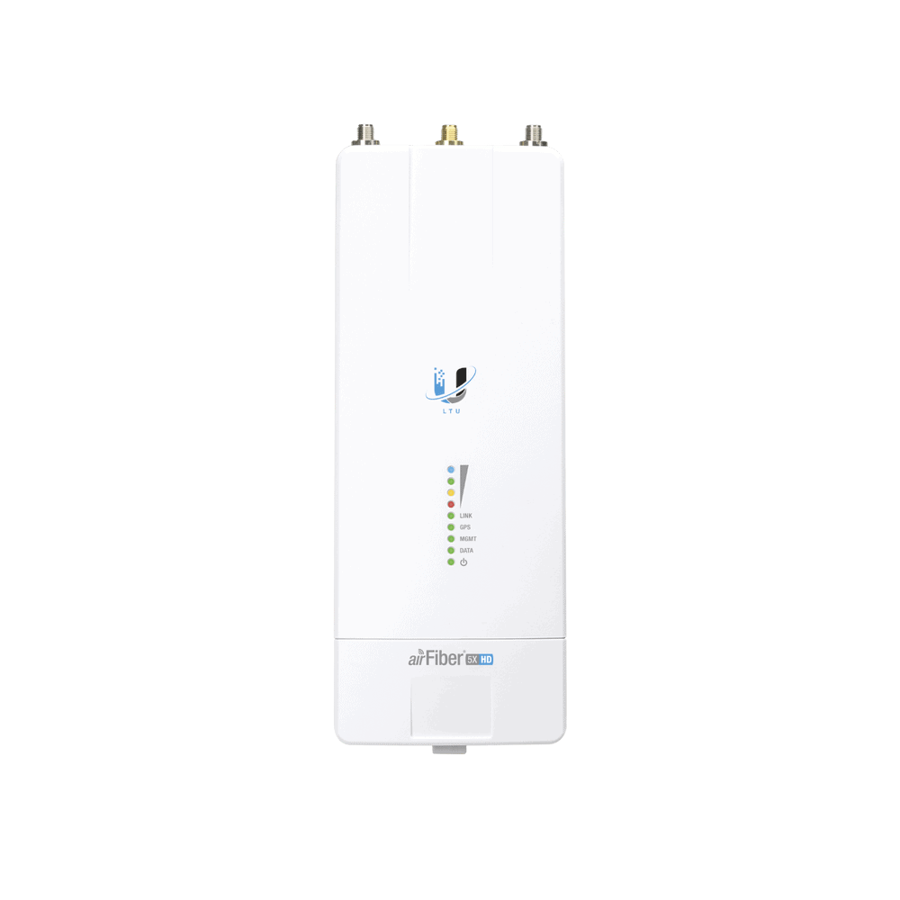 AF5XHD-FRENTE-l Airfiber Radio Backhaul conectorizado de alta capacidad, con tecnología LTU airFiber hasta 1 Gbps, 5 GHz (4.8 - 6.2 GHz), No hay compatibilidad con AF-5X AF-5XHD 2