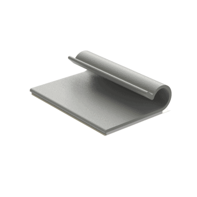 Clip Adhesivo Tipo J, Para Cables de Hasta 7.9 mm de Diámetro, Uso Interior, Color Gris, Paquete de 100pz