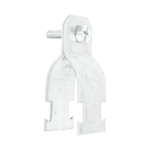 Abrazadera Unicanal para Conduit Pared Gruesa y PVC de 1/2" (13 mm). ANCAE12-LAT-IZQ-l