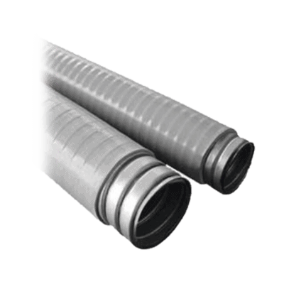 Tubo Flexible tipo Liquidtight de 1/2" (13 mm). Acero + PVC. Rollo de 50 Metros.