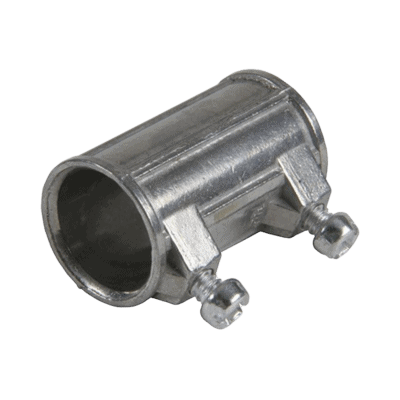Cople de 1/2" para Tubo Pared Delgada con Tornillos Opresores.