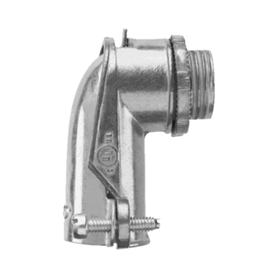 Conector curvo para tubo flexible 3/4" (19 mm)