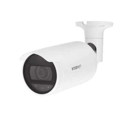 Cámara IP Tipo Bala 4 Megapíxel / Lente 3mm / IR 20M / WDR 120db / IP66 / H.265 & WiseStream / modo pasillo / POE 802.3af