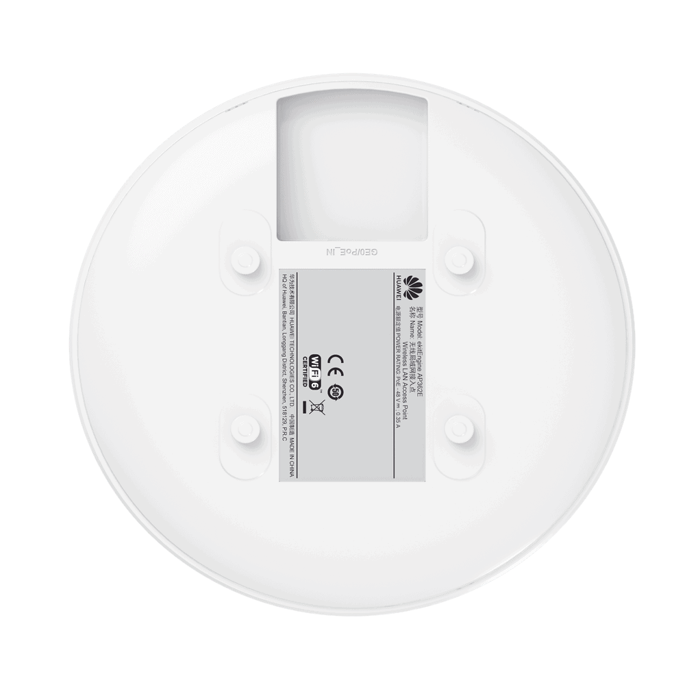 AP362E-AD-1-l Punto de Acceso eKit Wi-Fi 6 Para techo o pared / Hasta 128 clientes / 2.9 Gbps /MU-MIMO 2x2 / 1 Puerto Gigabit / Smart Antenna 20% más de cobertura / Libre de licenciamiento AP362E 5