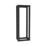 Rack de Cuatro Postes Estándar de 19", Rieles Roscados #12-24, Profundidad Ajustable de 23 a 42 in, 45 Unidades de Rack, Color Negro AR4P-LAT-IZQ-l
