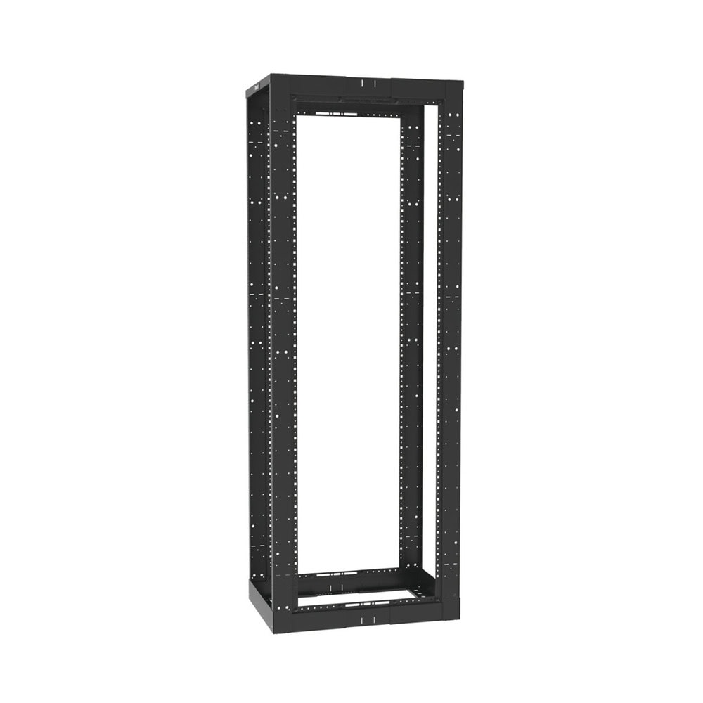 AR4P-LAT-IZQ-l Rack de Cuatro Postes Estándar de 19", Rieles Roscados #12-24, Profundidad Ajustable de 23 a 42 in, 45 Unidades de Rack, Color Negro AR4P 2