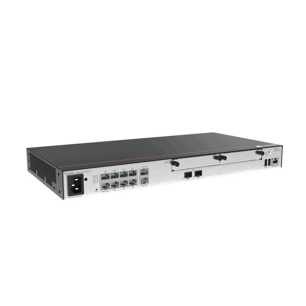 AR720-AD-1-l Router Empresarial / 2 puertos 10/100/1000 Mbps combo 2 puerto SFP (WAN) / 8 puerto 10/100/1000 Mbps(WAN/LAN) / Rendimiento 4 Gbps / VPN / Balanceo de Cargas / Hasta 700 Clientes / Administración Nube Gratis AR720 2
