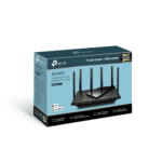 Router WiFi 6 Doble Banda / AX5400 MU-MIMO 4X4 y OFDMA / 1 puerto WAN 10/100/1000 Mbps / 4 puertos LAN 10/100/1000 Mbps / 1 puerto USB 3.0 / 6 potentes antenas / Administración App (Tether) o Página web / Protección HomeShield ARCHERAX73-AD-3-l