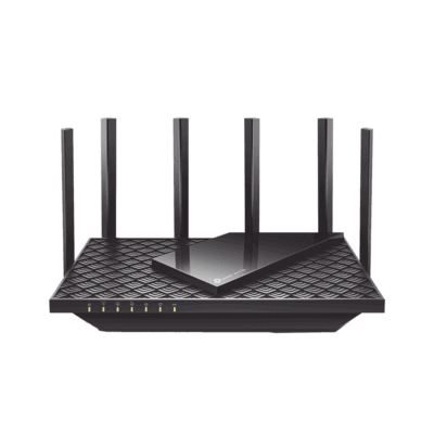 Router Triple Banda WiFi 6E / AX5400 MU-MIMO / 1 Puerto WAN 1 10/100/1000 Mbps / 4 Puertos LAN 10/100/1000 Mbps / 1 puerto USB 3.0 / 6 antenas de alta ganancia / OneMesh ™