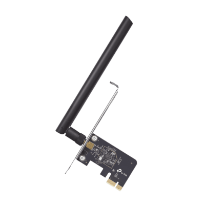 Adaptador  PCI inalámbrico doble banda AC 600 Mbps / Antena de alta ganancia / Tecnología MU-MUMO / Seguridad WPA3 / Soporte de perfil bajo y Altura completa