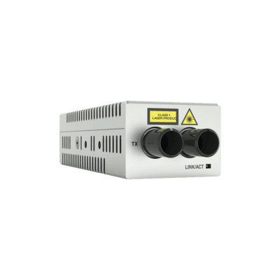 Mini Convertidor de medios de cobre a fibra MultiModo de escritorio 1000TX a 1000SX conector ST