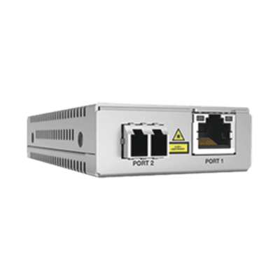 Convertidor de medios Gigabit Ethernet a fibra óptica, conector LC, multimodo (MMF), distancia de 220 hasta 500 m, con fuente de alimentación multi-región