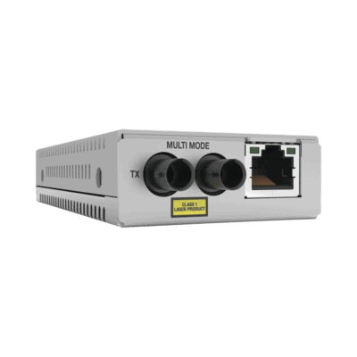 Convertidor de medios Fast Ethernet a fibra óptica, conector ST, multimodo (MMF), distancia hasta 2 km