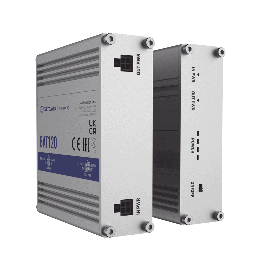 BAT120-AD-1-l UPS industrial para (RUT2xx, RUT9xx, RUTXxx, TRBxxx) 2300 mAh 17 Wh, 12 volts de salida BAT120 2