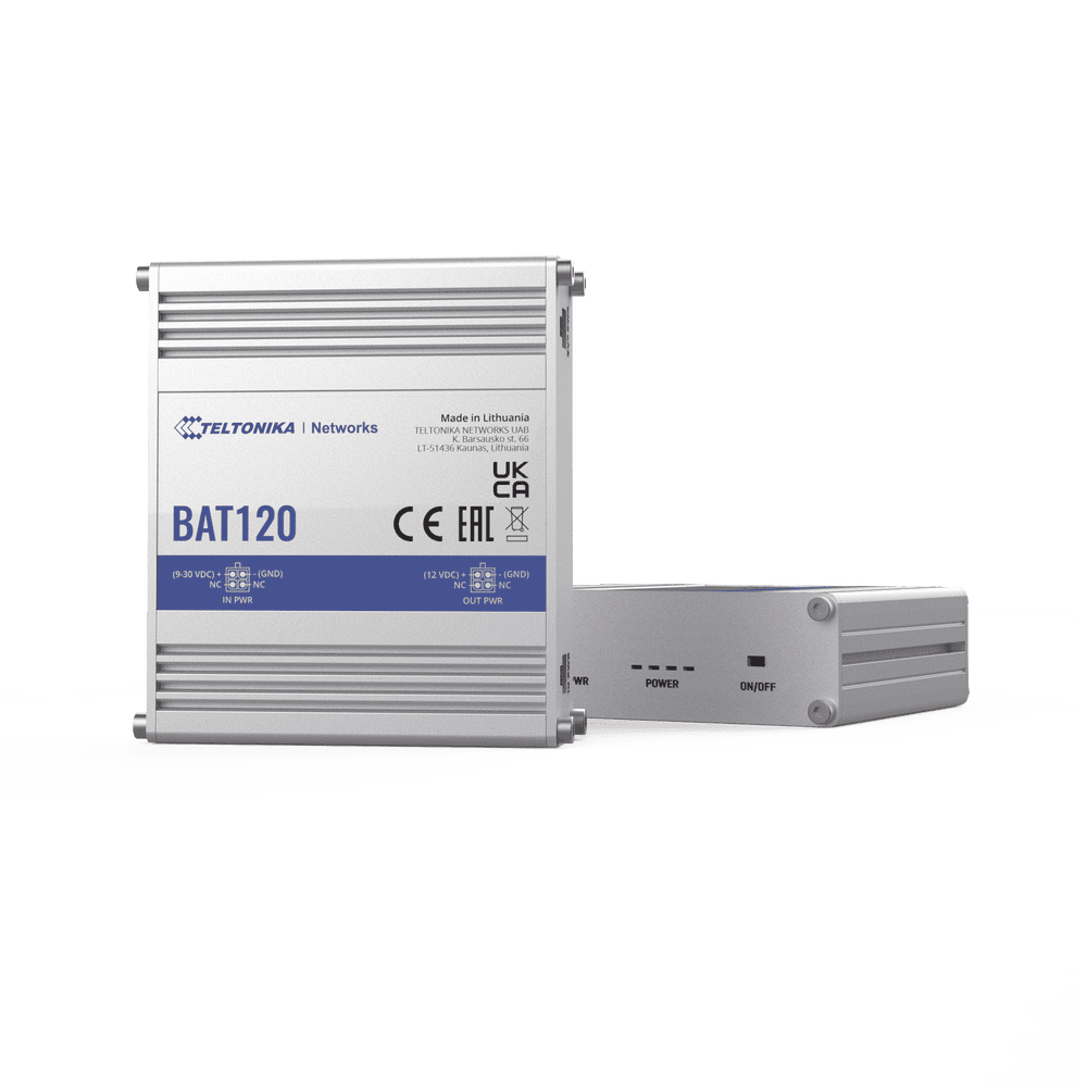 BAT120-AD-2-l UPS industrial para (RUT2xx, RUT9xx, RUTXxx, TRBxxx) 2300 mAh 17 Wh, 12 volts de salida BAT120 3