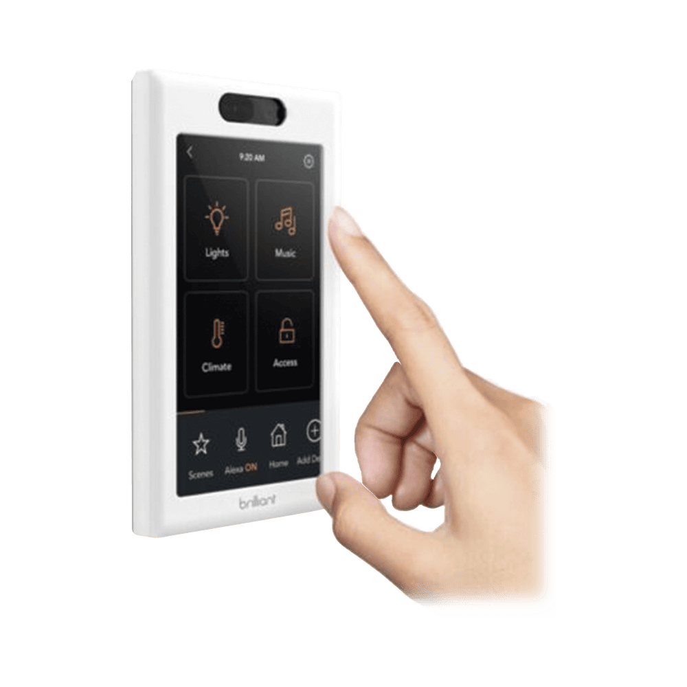 BHA120USWH1C-LAT-IZQ-l Control de iluminación touch desde su pantalla en pared BHA120USWH1C 2