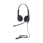 Jabra Biz 1500 Duo, auricular profesional con cancelación de ruido, ideal para contact center con conexión QD (1519-0157) BIZ1500DUOQD-l