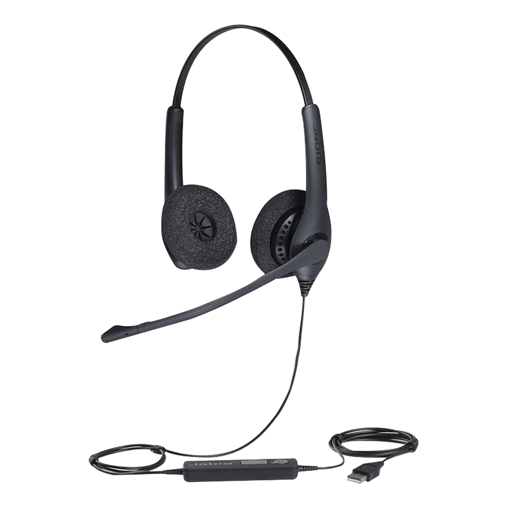 BIZ1500DUOUSB-l Jabra Biz 1500 Duo, auricular profesional con cancelación de ruido, ideal para contact center con conexión USB (1559-0159) BIZ-1500-DUO-USB 1