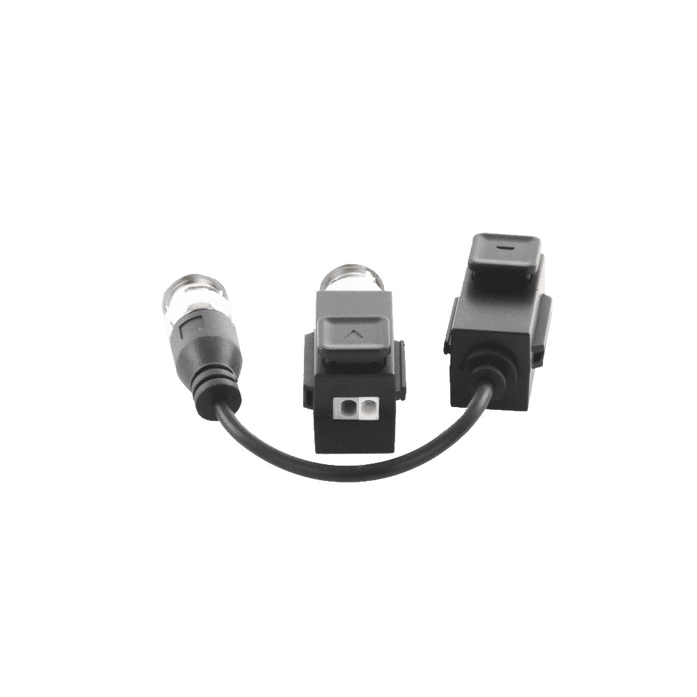 BL1H18-LAT-DER-l Kit de Transceptor (Balluns) TURBOHD con Boton Push / Hasta 8 MP (4K) / 100% Cobre / Soporta HD-TVI / AHD / CVI / CVBS / Audio por Coaxitron / Datos para Menu de Configurar de Cámaras BL-1H18 4