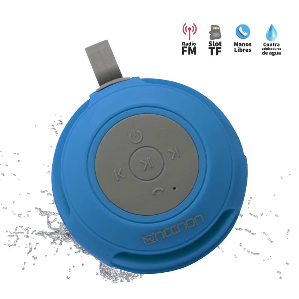 BOCNNN770_full Bocina Inalambrica NECNON Modelo NB-04W PRO contra salpicaduras, azul 9
