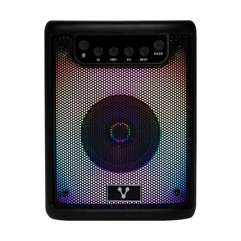 MINI BAFLE VORAGO KSP-180 NEGRO 3 PULGADAS 10WATTS RMS / RECARGABLE / TWS BT 4HRS CARGA USB TIPO C BOCVGO1900_full