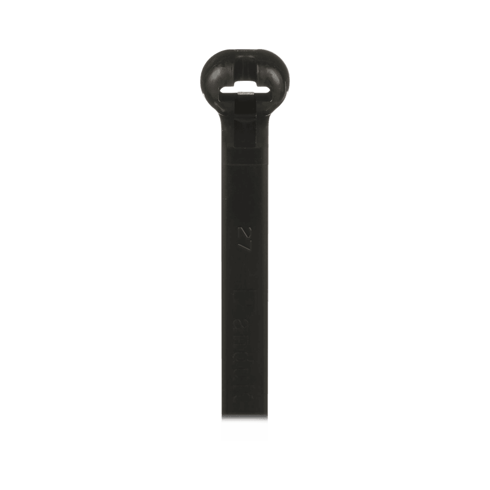 BT4LHTL0-l-1 Cincho Dome-Top Nylon 6.6, 378mm largo x 7mm ancho, Color Negro. Paquete de 250 piezas BT4LH-TL0 1