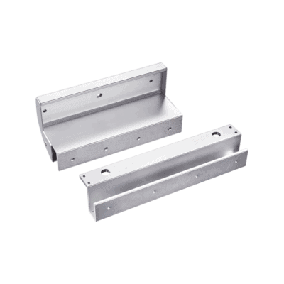 Montajes en U para puertas de Solo Cristal ( puerta y marco) para uso con Chapa Magnética MAG600NLED y MAG600NTLED