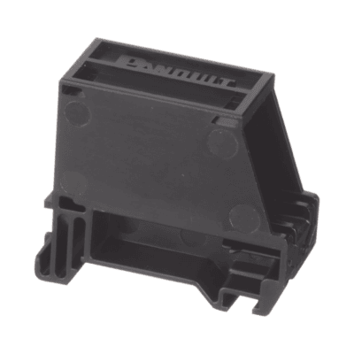 Adaptador de 1 Puerto, Para Conectores Tipo Mini-Com, Montaje en Riel Din Estándar de 35 mm (1.38 pulgadas), Color Negro