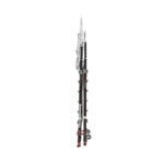 Escalera de Fibra de Vidrio con Jaula de 8'-14' (2.44 - 4.27 m). Con Ajuste en Ruedas (RATCHET™ Leveler) (SKU:18515-817). CAGE8FTR-AD-7-l