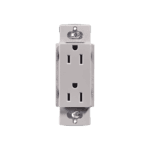 Tomacorriente 125V 15A resistente a manipulaciones. CAR15GRS-l