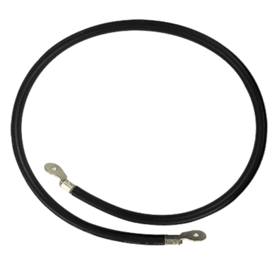 Cable para Baterías, 1 m, Negro, Calibre 2 AWG con Terminales de Ojo en Ambos Extremos