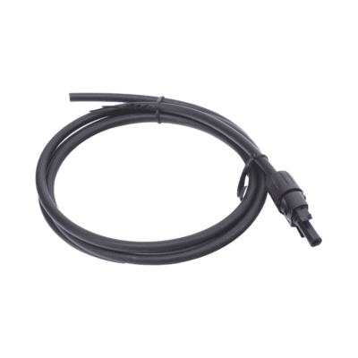 Cable Fotovoltaico 1.5 m, Negro, Calibre 10 AWG con Terminal MC4-H en un Extremo
