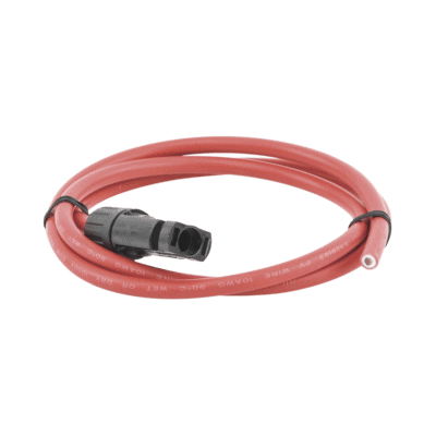 Cable Fotovoltaico, 1 m, Rojo, Calibre 10 AWG con Terminal MC4-M en un extremo
