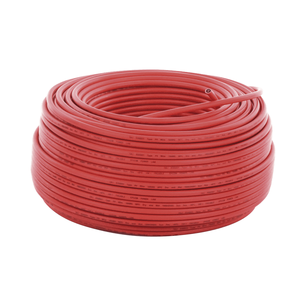 CBLPV10R_100-l Cable Fotovoltaico Rojo / 6mm² (10AWG) / Material COBRE / 2000V / Rollo de 100 m CBL-PV-10R/100 1