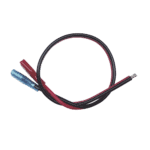 Cables en paquete dual / cable rojo y negro / 30 cm / terminal F1 en un extremo / puntas libres en el otro / Conexión a baterías de respaldo. CBRNF1P30D-l