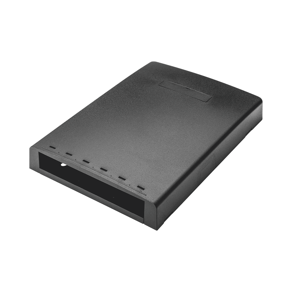 CBXF6BLAY-l Caja de Montaje en Superficie, Con Accesorio para Resguardo de Fibra Óptica, Para 6 Módulos Mini-Com, Color Negro CBXF6BL-AY 1