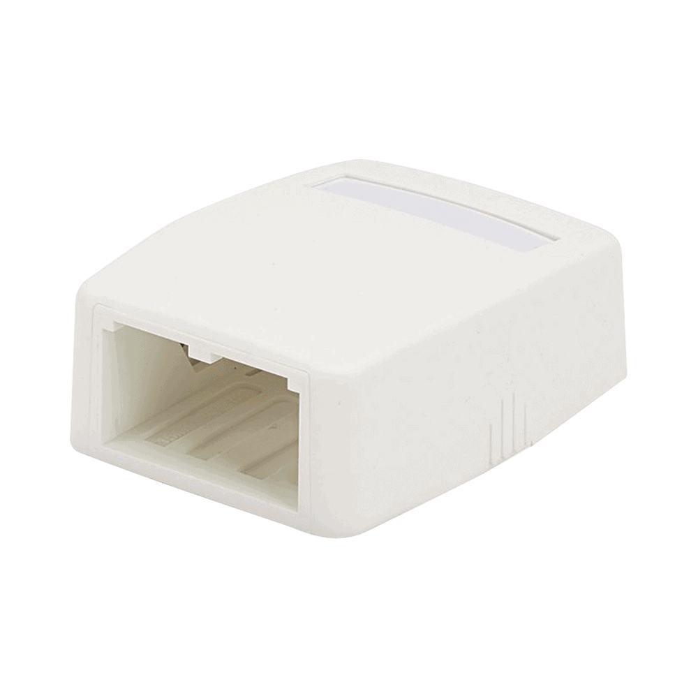 CBXQ2WHA-l Caja de Montaje en Superficie, Para 2 Módulos Mini-Com, Color Blanco CBXQ2WH-A 1