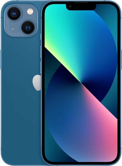 Apple iPhone 13, 128 GB, Azul - Totalmente Desbloqueado (Reacondicionado Grado A) Incluye Mica de Cristal templado 9D, Cable de Datos y Cargador de 20W