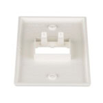 Placa de Pared Vertical Clásica, Salida Para 2 Puertos Mini-Com, Color Blanco Mate CFP2IW-AD-3-l