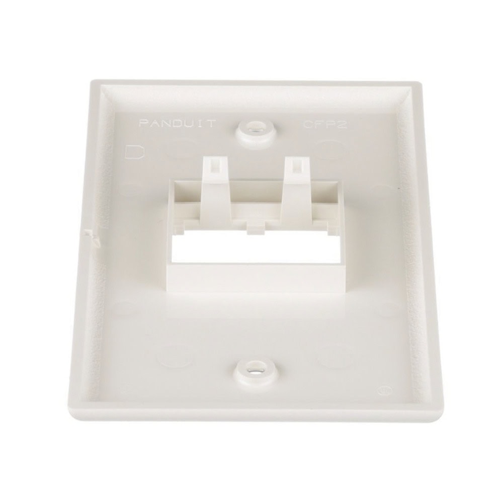 CFP2IW-AD-3-l Placa de Pared Vertical Clásica, Salida Para 2 Puertos Mini-Com, Color Blanco Mate CFP2IW 4